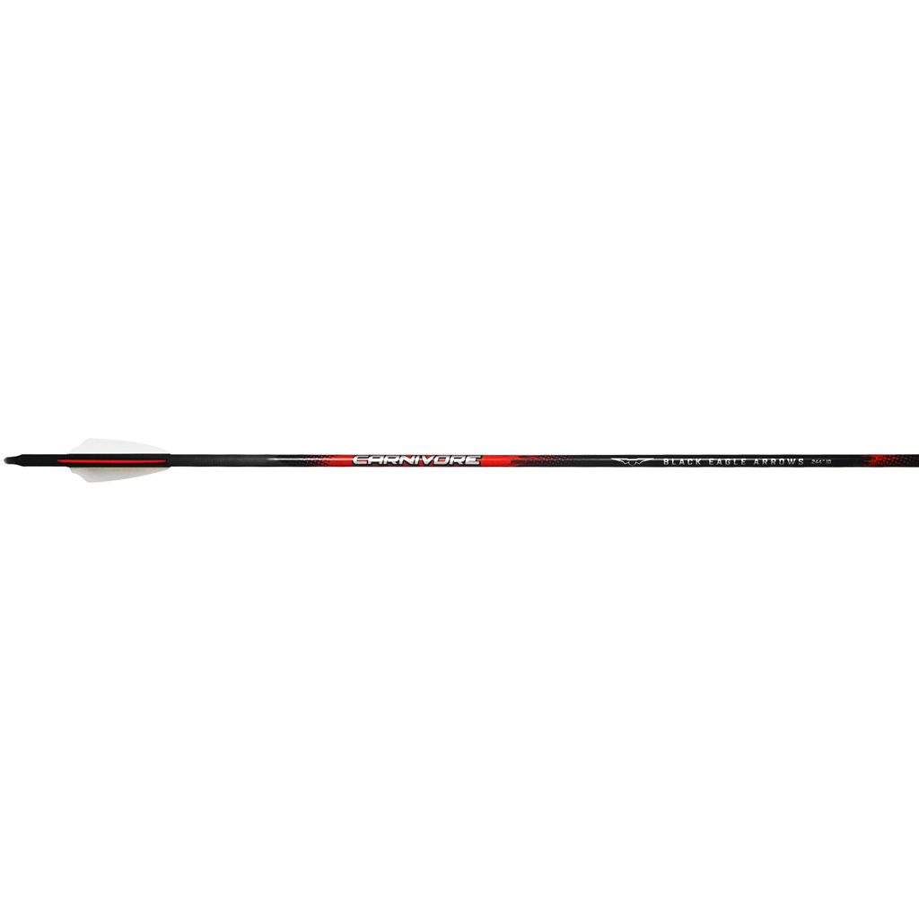 Black Eagle Carnivore Arrows .003 300 2.5 in. Shield Cut 6 pk.