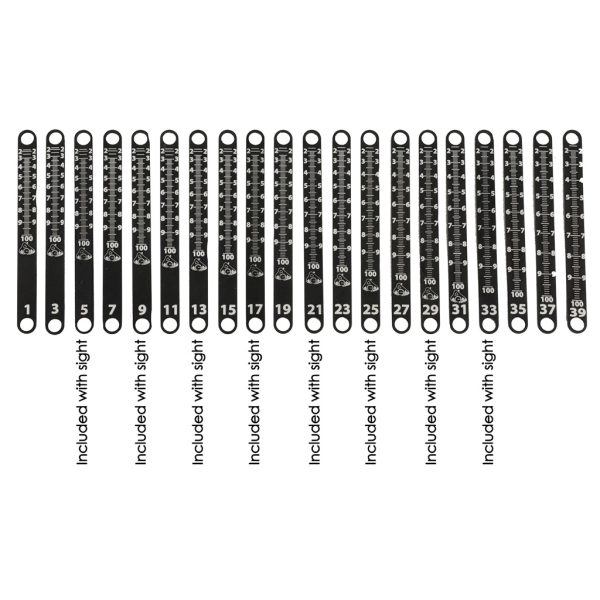 Axcel Achieve XP Metal Sight Tape Scale #25 and #26