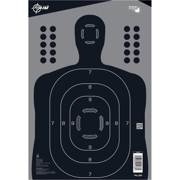EzAim Splash Silhouette Adhesive Targets 13×18 100 pk.