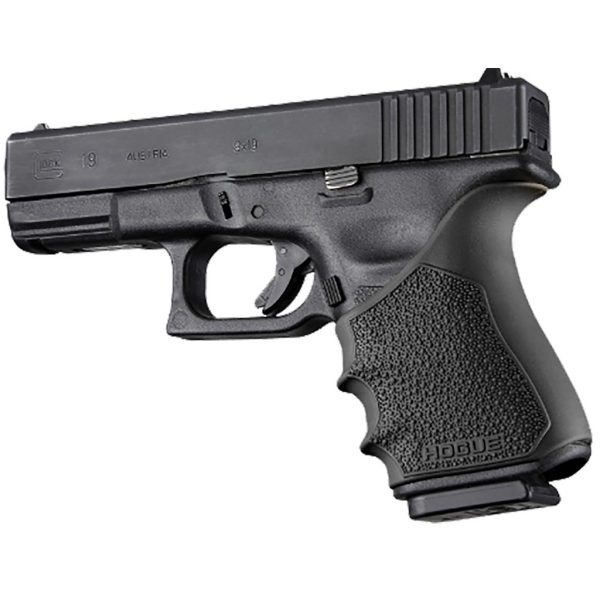 Hogue HandAll Beavertail Grip Sleeve Black Glock 19/23/32/38 Gen 3-4