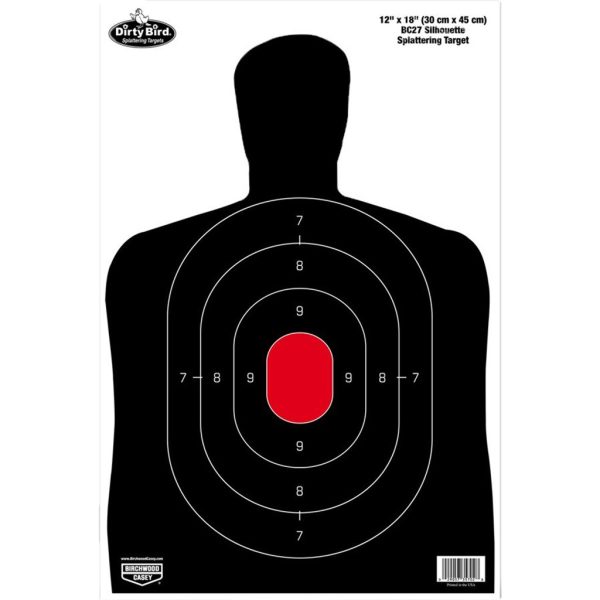 Birchwood Casey Dirty Bird 12″ X 18″  Sillhouette Target 100 Sheets