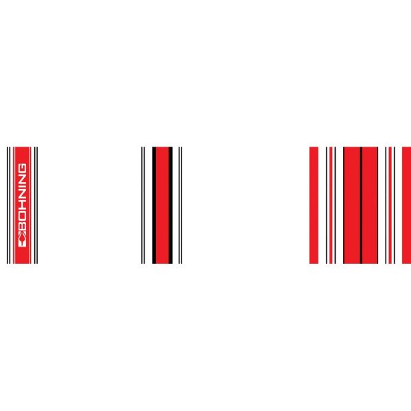 Bohning Arrow Wraps Crested Red 7 in. Standard 13 pk.