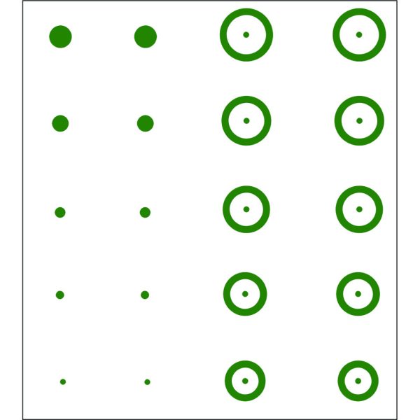 Gunstar Pro Series Chubbie Reticle Set Green