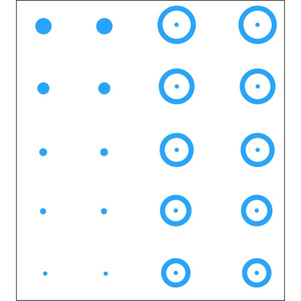Gunstar Pro Series Chubbie Reticle Set Blue