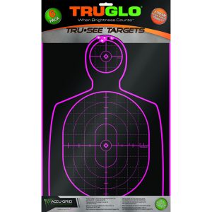 TruGlo TruSee Splatter Silhouette Target Pink 12×18 6 pk.