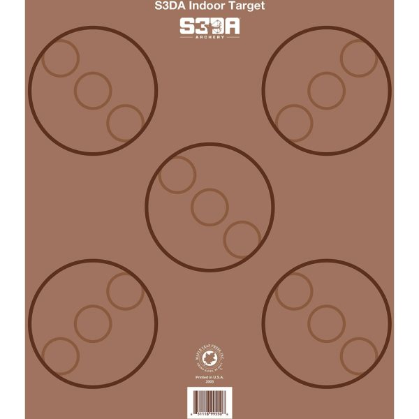 Maple Leaf S3DA 3D Target Face Brown ASA 25 pk.