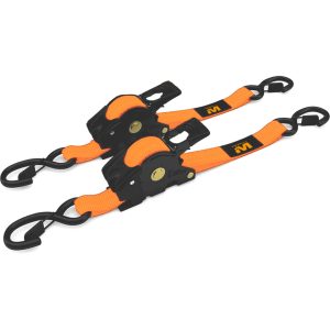 Muddy Retractable Ratchet Straps 1″X10′ 2pk Orange
