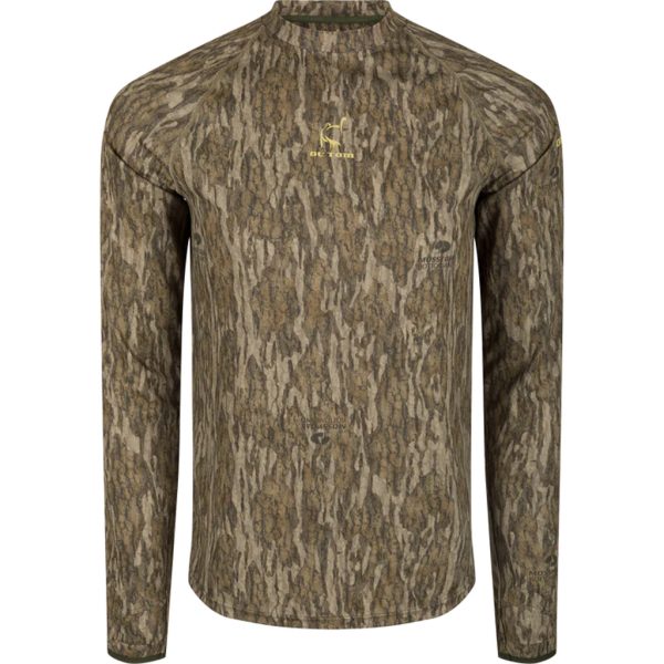 Drake Ol' Tom Mens Early Bird LS Performance Crew MO Bottomland Medium