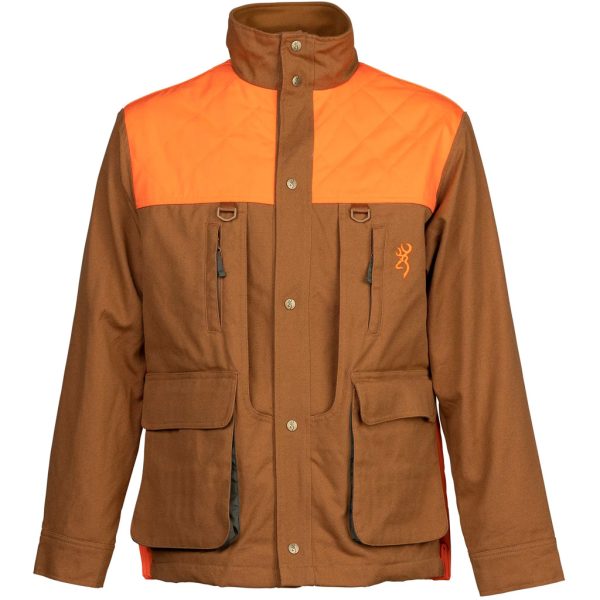 Browning Upland Jacket Tan/Blaze Medium