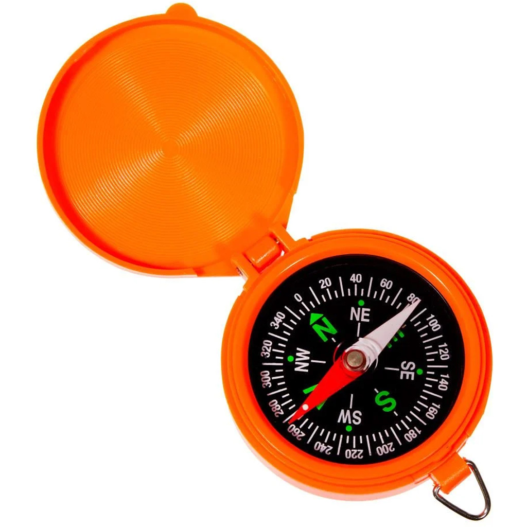 Allen Pocket Compass W/Lid Orange