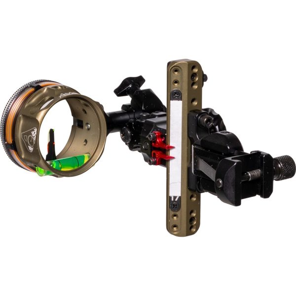 Axcel LANDSLYDE Picatinny Slider Sight Tac. BH AVX-41 Ranger DBL Pin .019 Gr./Red Fiber