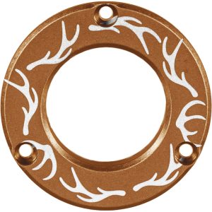 Axcel Driver Hubcap Coyote Tan w/Engraving Elk Antlers Pattern