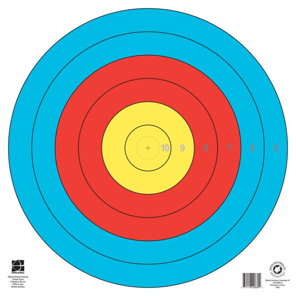 Maple Leaf Target Face FITA 6-Ring 80 cm. 1 pk.