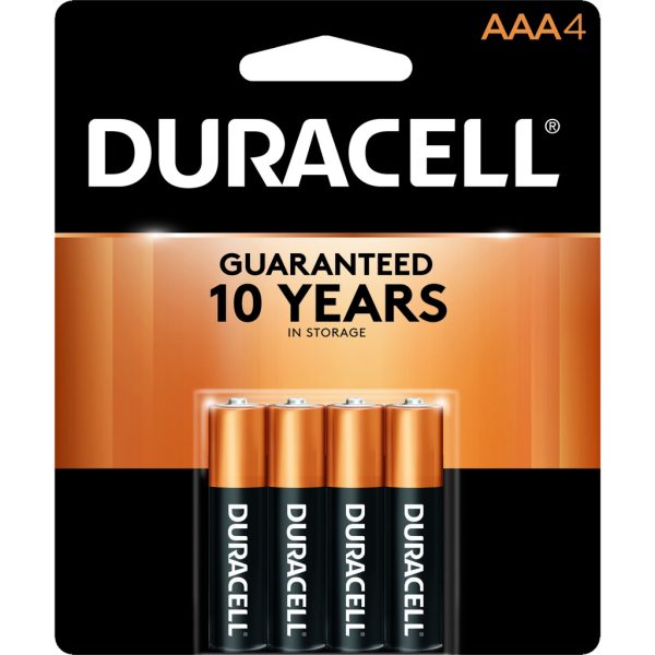 Duracell Coppertop Batteries AAA 4 pk.