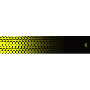 White Water Archery Honeycomb Fade Arrow Wraps Fade Flo Yellow 5 in. x 1.125 in. 15 pk.