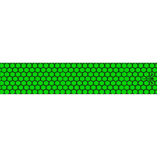 White Water Archery Honeycomb Fade Arrow Wraps Open Flo Green 5 in. x 1.125 in. 15 pk.