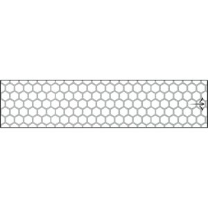 White Water Archery Reflective Arrow Wraps Honeycomb White 5 in. x 1.125 in. 15 pk.