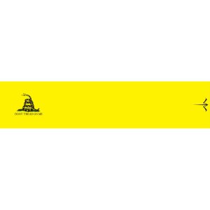 White Water Archery Arrow Wraps Gadsden Yellow 5 in. x 1.125 in. 15 pk.