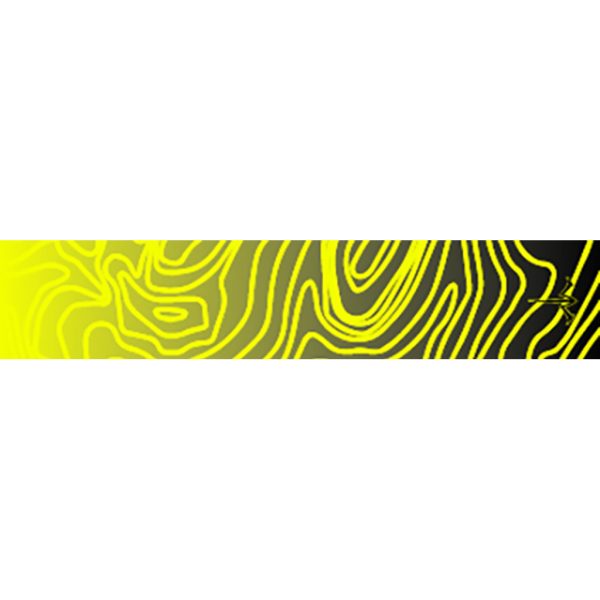 White Water Archery Topo Fade Arrow Wraps Yellow 5 in. x 1.125 in. 15 pk.