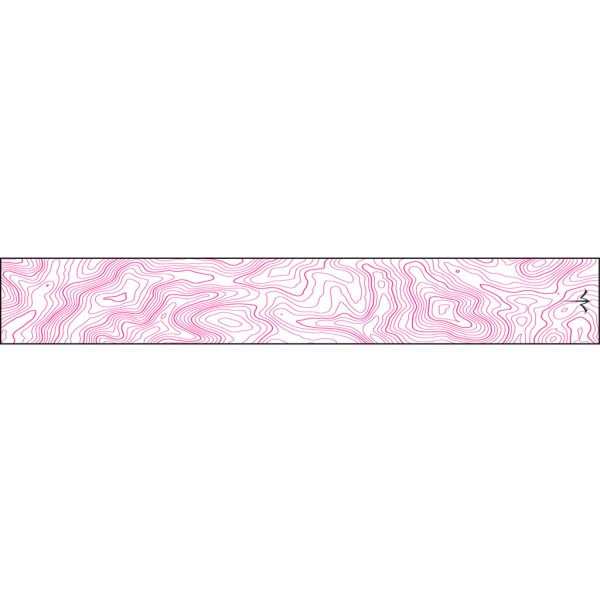 White Water Archery Thin Line Topo Wraps Flo Pink 5 in. x 1.125 in. 15 pk.