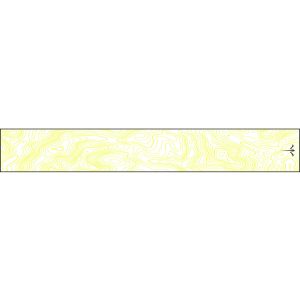 White Water Archery Thin Line Topo Wraps Flo Yellow 5 in. x 1.125 in. 15 pk.