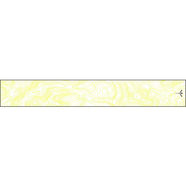 White Water Archery Thin Line Topo Wraps Flo Yellow 5 in. x 1.125 in. 15 pk.