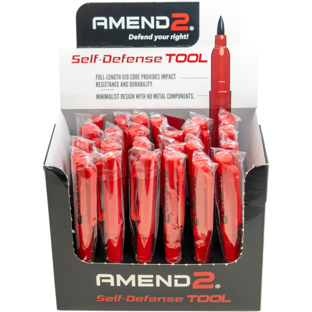 Amend2 Reinforced G10 Self Defense Tool 24 Units w/ Display