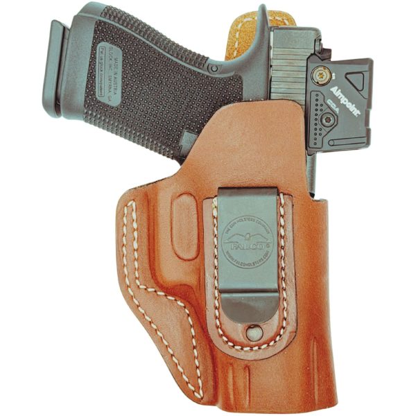 Rounded Multi Fit Holster Leather Universal Holster Brown Micro RH/LH