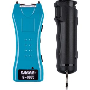 Sabre Pepper Spray and Stun Gun Defense Kit Teal
