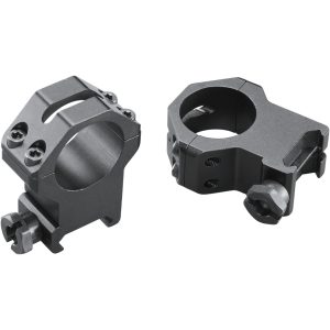 Weaver Classic 4Hole Skeleton Rings Matte Black 1" XXHigh Clamshell Pack