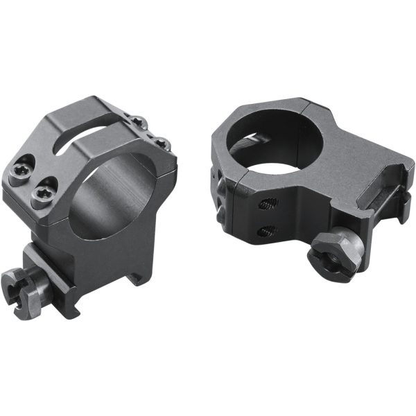 Weaver Classic 4Hole Skeleton Rings Matte Black 1" XXHigh Clamshell Pack
