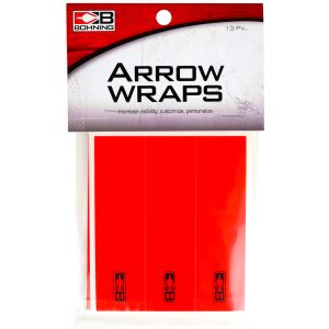 Bohning Arrow Wraps Neon Red 4 in. Standard 13 pk.