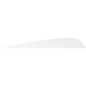 Gateway Parabolic Feathers Flo White 4 in. RW 50 pk.