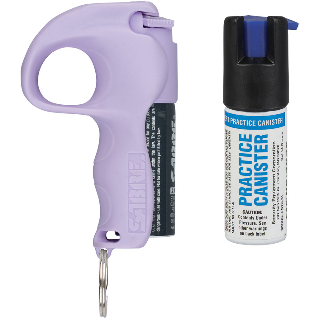 Sabre Easy Aim Pepper Spray w/Practice Spray Lavender