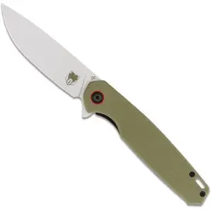 CobraTec Large Cayden Drop Knife Folding Blade OD Green
