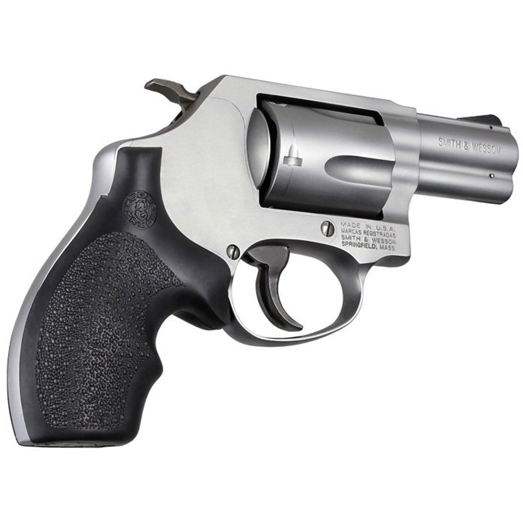Hogue Overmolded Rubber Bantam Grip S&W J Frame Revolvers Black