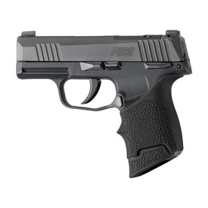 Hogue Overmolded Rubber Grip Extension Base Pad Sig Sauer P365 10RD Mag Black