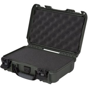 Nanuk Pistol and Accessory Hard Case w/Foam Olive 11.4 in. x 7 in. x 3.6 in