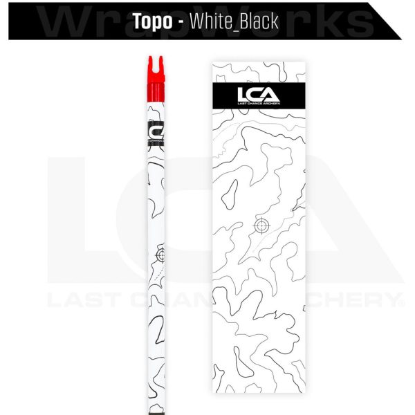 Last Chance WrapWorks Stock Topo   White/Black Precision Flex M-Series