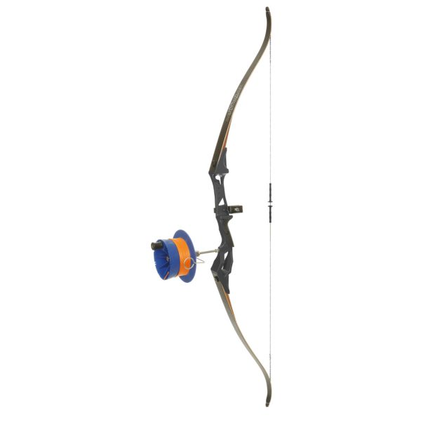 Fin Finder Bank Runner Recurve Package Black with Sidewinder Reel RH