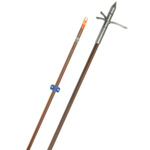 Fin Finder Hydro Carbon IL Bowfishing Arrow with Kraken 3 Barb Point