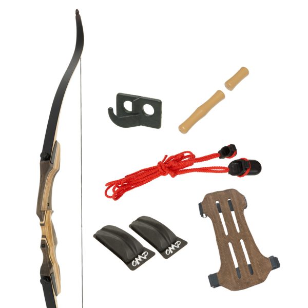 Fin Finder Sand Shark Recurve Package with Winch Pro Bowfishing Reel 62in. 35 lbs. RH