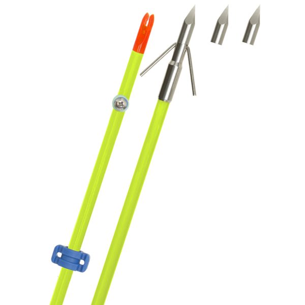 Fin Finder Raider Pro Bowfishing Arrow Flo Green with Riptide Point