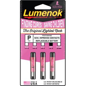 Lumenok Crossbow Nocks Pink Flat Gold Tip 3 pk.