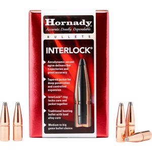 Hornady Traditional Rifle Bullets 30 Cal. .308 165 gr. BTSP Interlock 100 Box